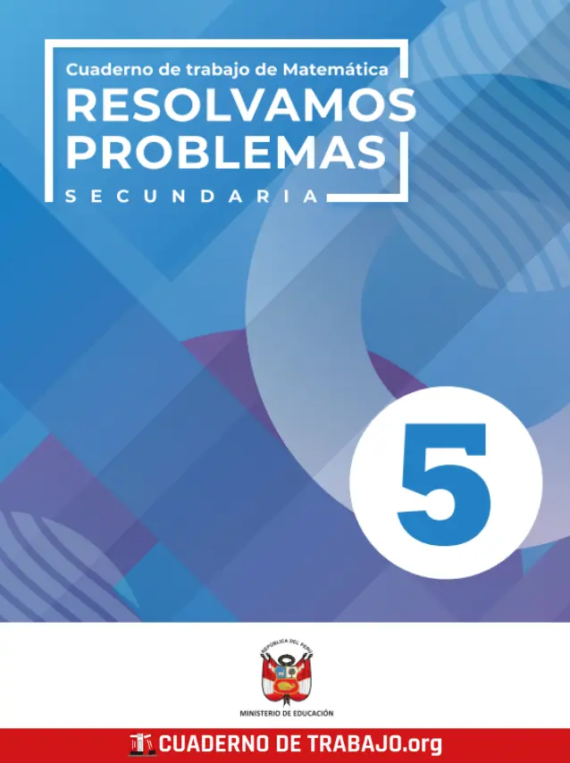 Libro de Resolvamos Problemas Matemáticas quinto grado de Secundaria